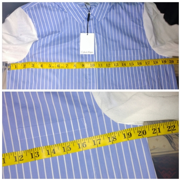 3 for $20: Calvin Klein Striped Blouse-Size L - Picture 8 of 9